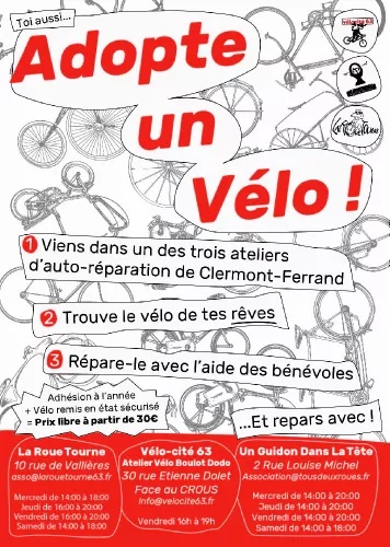 Opération Adopte un Vélo - Bon plan Clermont